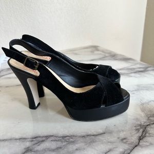 Kors Michael Kors shoes black slingback with open tie. BUNDLE AND SAVE